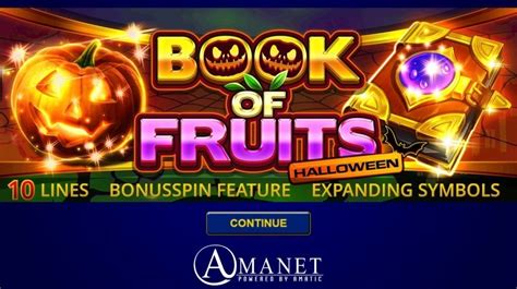 Book Of Fruits Halloween bet365